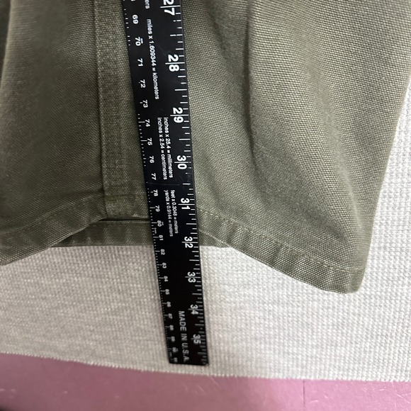 Carhartt Mens Moss Green Cotton Duck Carpenter Work Pants 39x32 Relaxed Fit - Picture 5 of 16
